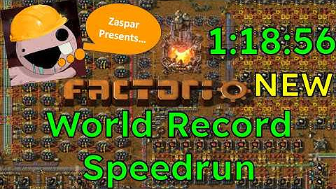 Factorio Any% Speedrun World Record in 1:18:56