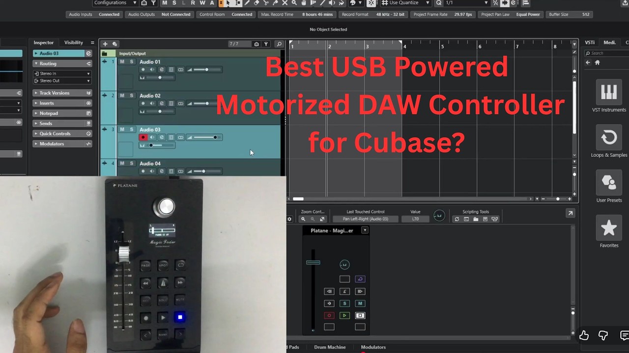 Platane Magic Fader | The Best USB-Powered Motorized DAW