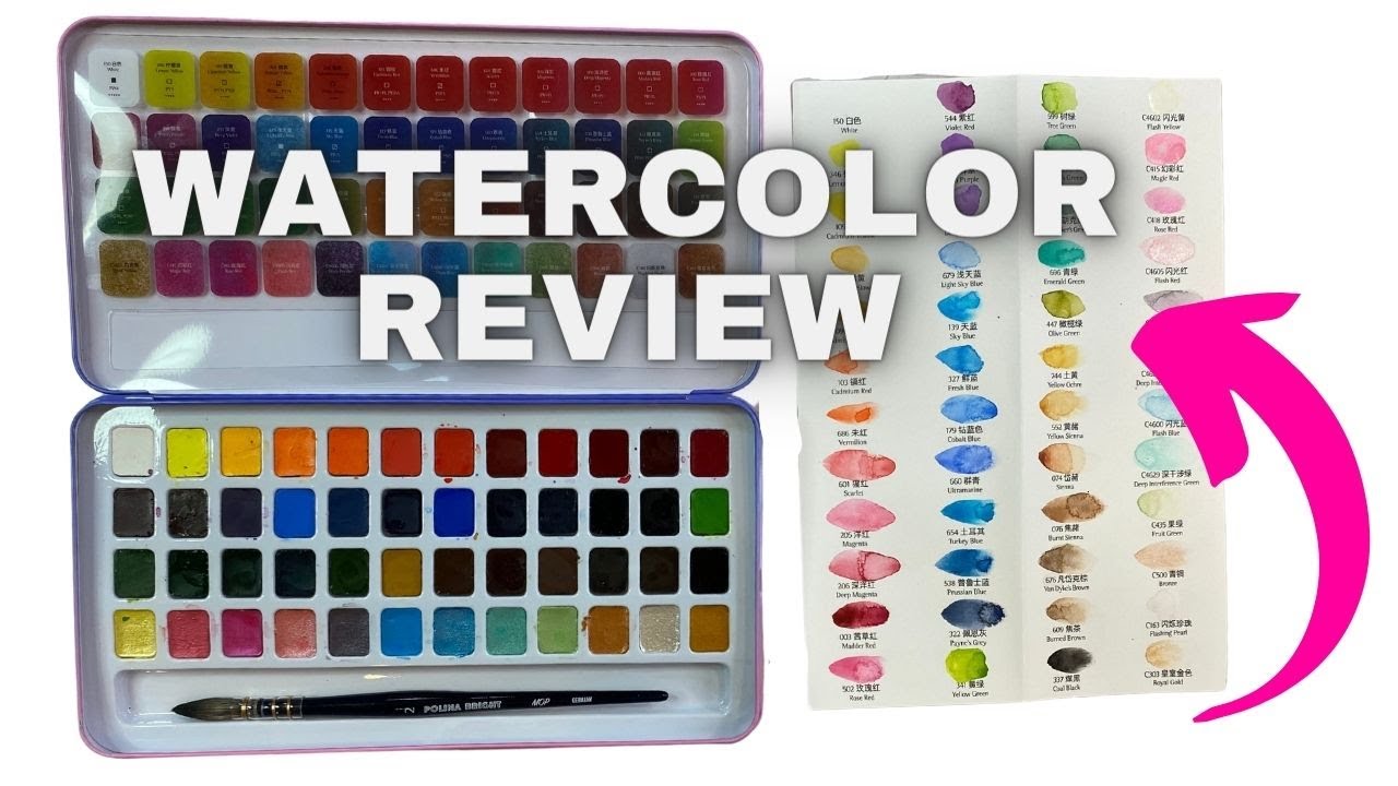 Two Pastel Watercolour Sets Review! Prima Marketing Vintage Pastels Pans &  Typo Pastel Paint Tubes 