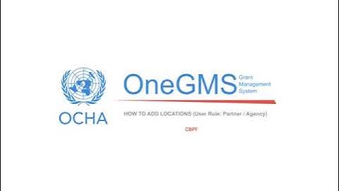 [AR] - CBPF Implementing Partner - Fill in the Locations tab