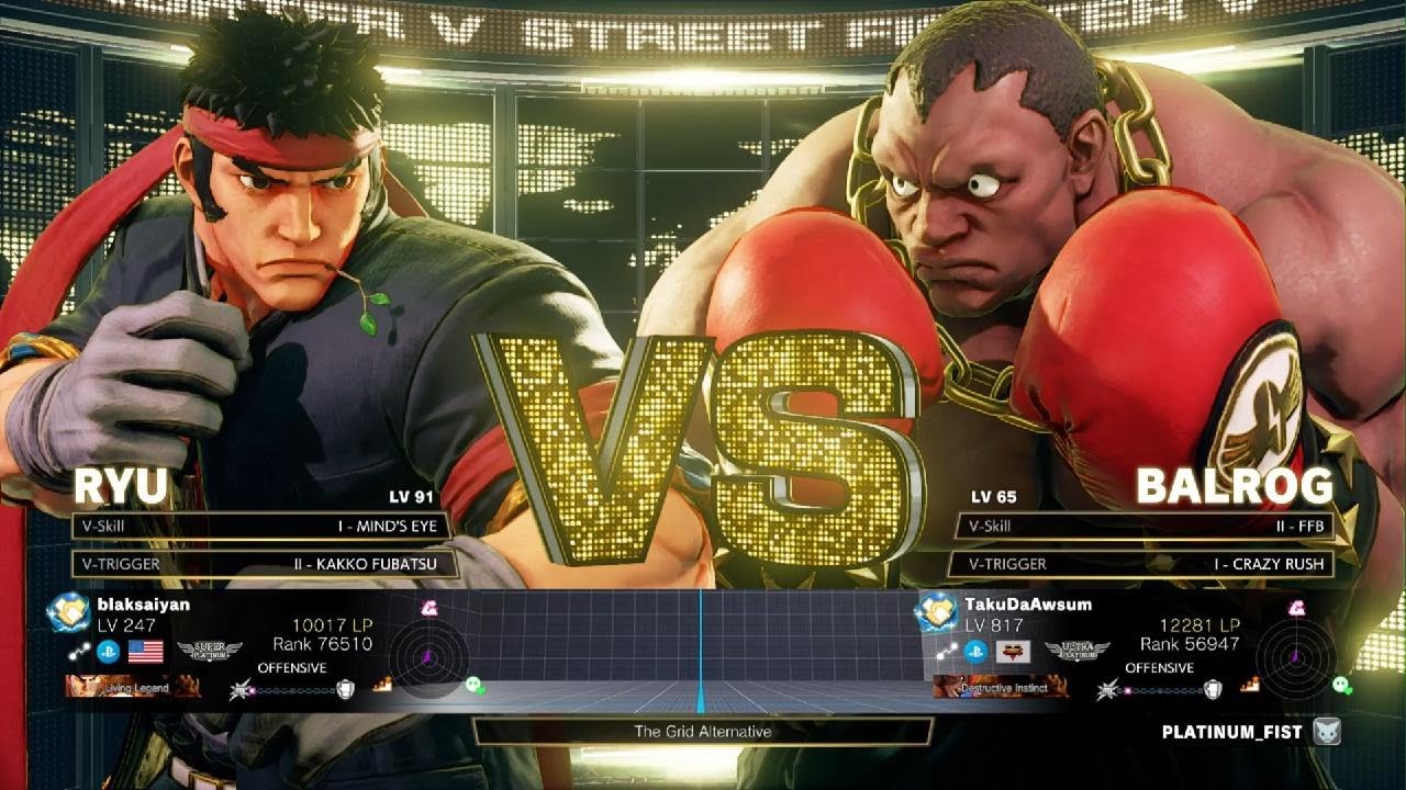 Balrog Vs Ryu SFV CE blaksaiyan : Ryu vs Balrog - Ggs - YouTube
