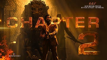 KGF CHAPTER 2 NEW MOTION POSTER 2021| After Effect Tutorial | #Murphysky