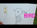 B for bird easy drawing || writing practice | how to write alphabet letter B #drawing #coloringpages