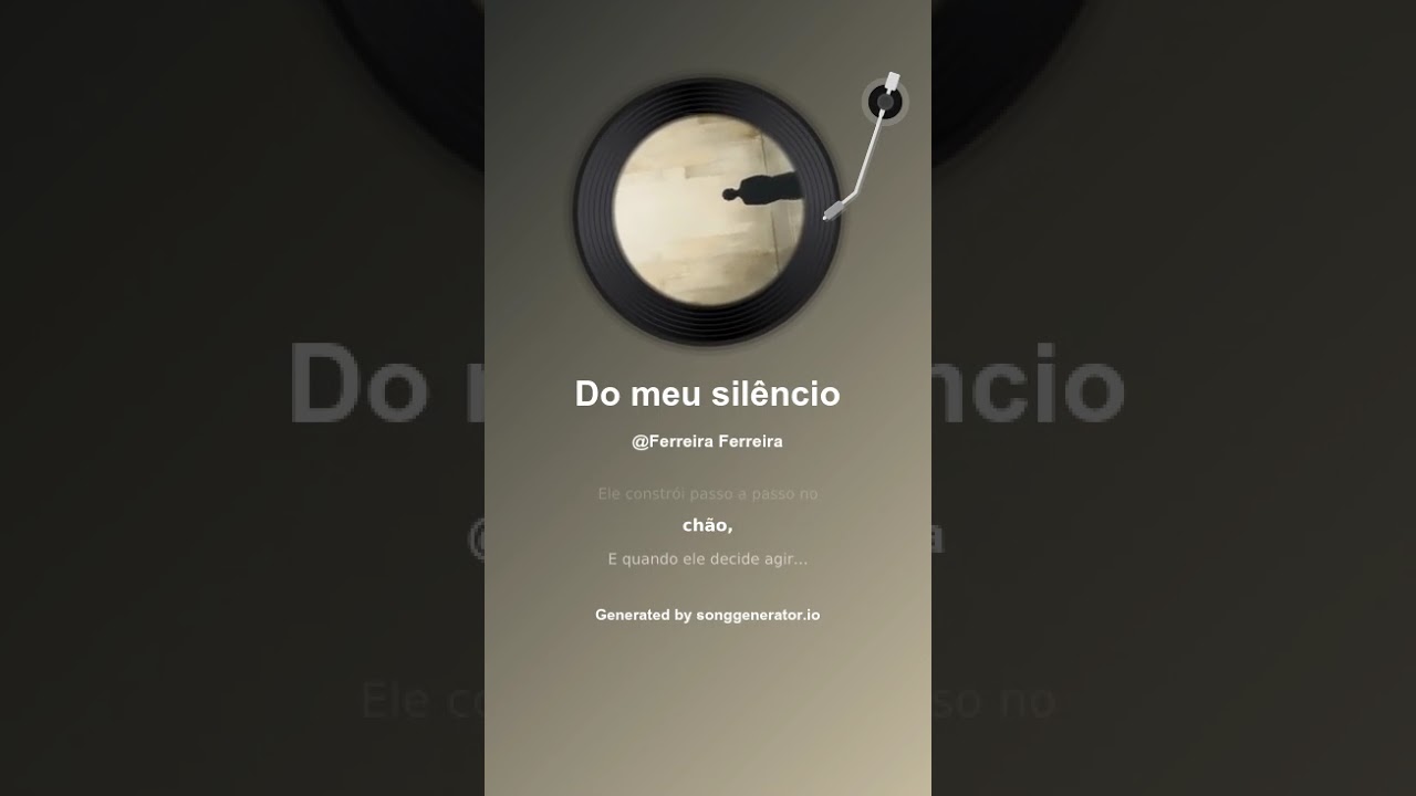 Do meu silêncio 