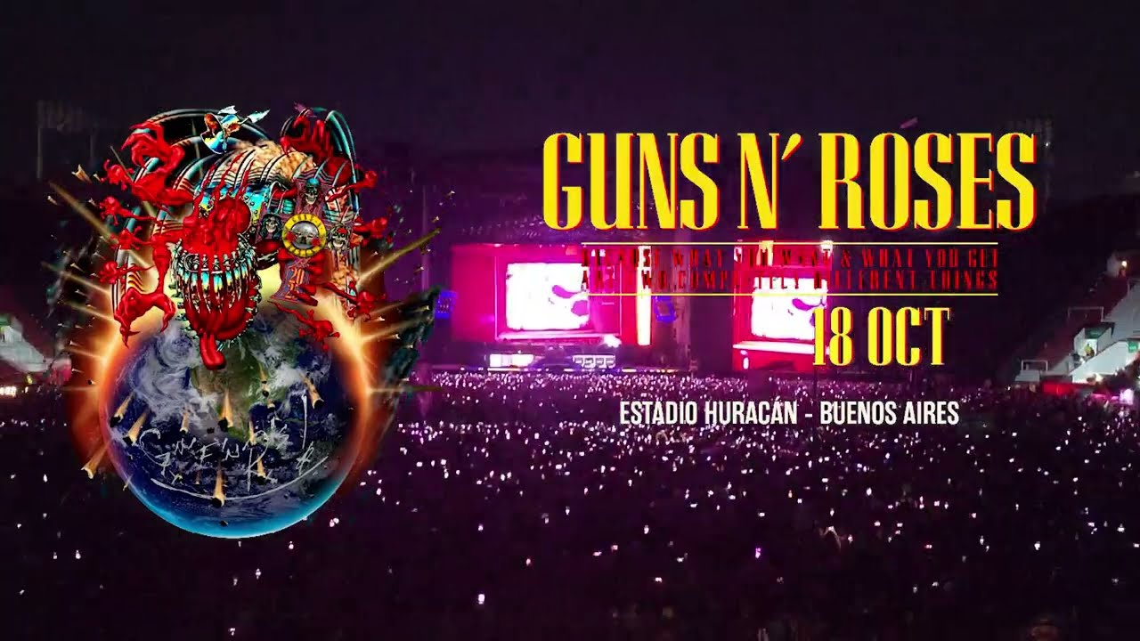 Guns N' Roses | Estadio Huracán | Buenos Aires - Argentina | 18/10/2025 | Show Completo 4K