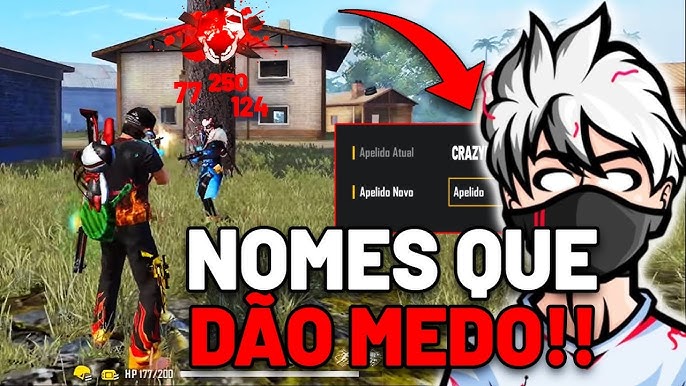 TOP 15 MELHORES NOMES MASCULINOS NO FREE FIRE SÓ NICK TOP!!! :PT5 