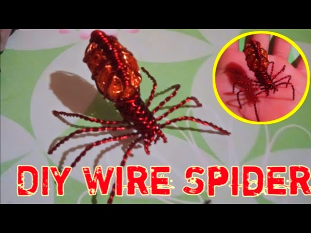 How to Make Wire Spider / DIY Wire Sculpture / Zed's Wire Art