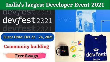 Google DevFest 2021 Launched | Google Free Swags & T-shirt | Google Developer Event | Internship |