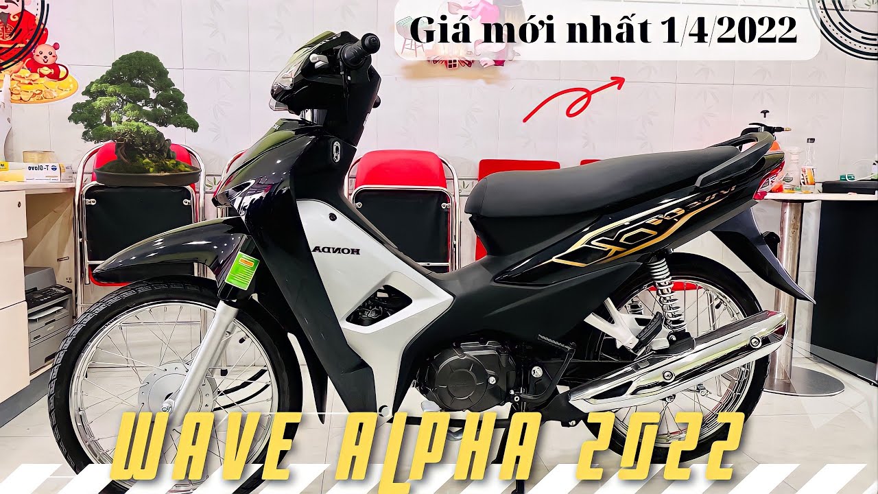Review & báo giá wave alpha 2022 màu đen. Giá mới nhất... - youtube