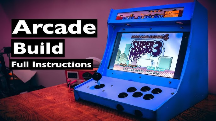 Mini Arcade Bartop 1 Joueur avec Raspberry/Odroid panel lumineux Classics -   France