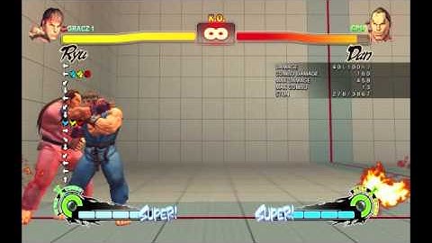 Super Street Fighter IV Arcade Edition - Ryu Shoryuken FADC into Ultra + bonus