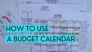 How To Use A Budget Calendar | Budgeting For Beginners