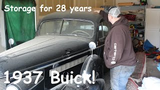 1937 Buick Limo from the Movie Sting?, First start in 25 or more years!!