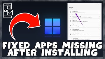 How to Fix Apps Missing after Installing Windows 11 || Apps Missing after Installing