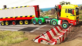 Cars vs Upside Down Speed Bumps #46 | BeamNG.DRIVE