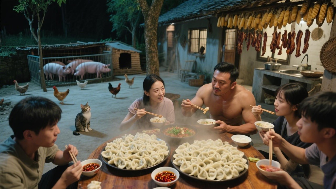 掐枝腊梅满院景，一盘饺子慰冬寒。一半风雅，一半烟火。【孤独的美食咖】