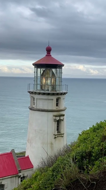 Fresnel Lens used as an advance lens in 19th Century lighthouse. It can be seen from 21 miles away