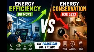 Energy efficiency vs energy conservation: the practical difference