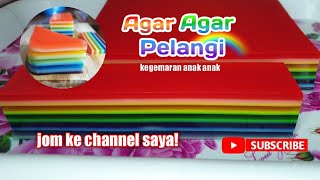 Pelangi agar resepi agar Resepi Puding