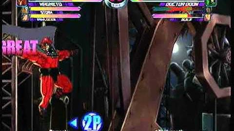 MvC2 Online (360): Brett (MSP) vs Thillygewth (Gui/Doom/Tron) 20 .:6.2.10:.