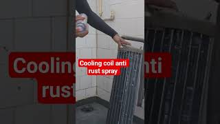 Cooling coil anti rust spray #ac #airconditioning #antirust