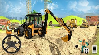 City Construction Road Builder - Heavy Bucket Excavator Simulator 3D - Android Gameplay screenshot 3