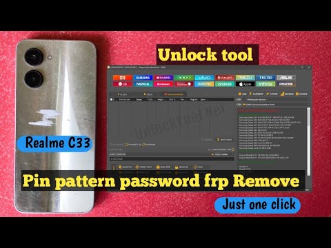 Realme C33 RMX3624 Unlock Frp Bypass Google Account, Android 12 Unlock Tool
