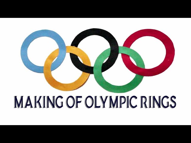 How to Make Olympic Rings 2021 - Art and craft - colored paper art - Paper  decoration - YouTube