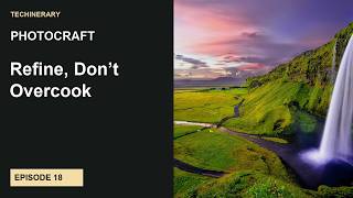 PhotoCraft Camera Raw Filter: Refine an Iceland Waterfall JPEG | Ep 18