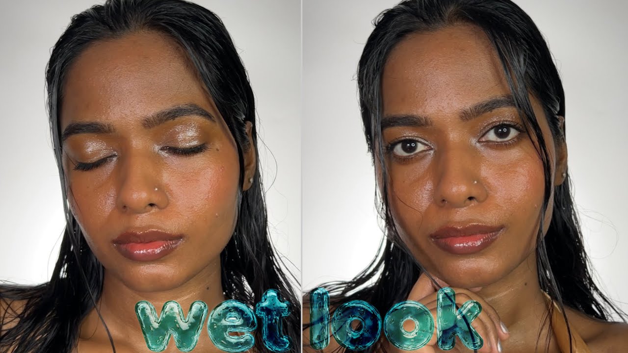 WET Makeup look aka the OCEAN GODDESS glow 🪼