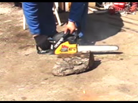 Как заточить цепь бензопилы. Тест качества заточки./Test the quality of sharpening.