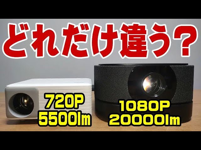 プロジェクター比較検証！ iFANR UX2 20000lm vs AKIYO 01PW 5500lm