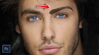 How To Retouch Eyebrows In Photoshop (2 Min)
