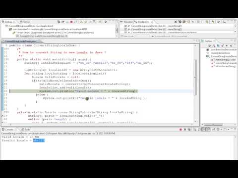 HOW TO CONVERT STRING TO NEW LOCALE JAVA   DEMO
