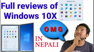 how to install windows10x on pc or laptop!  install windows 10x on windows 10  2021 Review in nepali