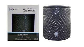Mainstays Electric Botanical Ceramic Wax Warmer, Single Pack