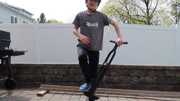 How to do a 180 barspin on a pogostick-basic tutorial