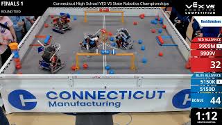Connecticut Regionals : Division 1 - Final #1-1 - 9909M & 9909V vs 5150K & 5150D - Auton + Driver