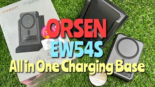 Orsen EW54S All in One Charging Base+10000mah Powerbank (แท่นชาร์จพร้อมแบตสำรองแบบใร้สาย)#orsen