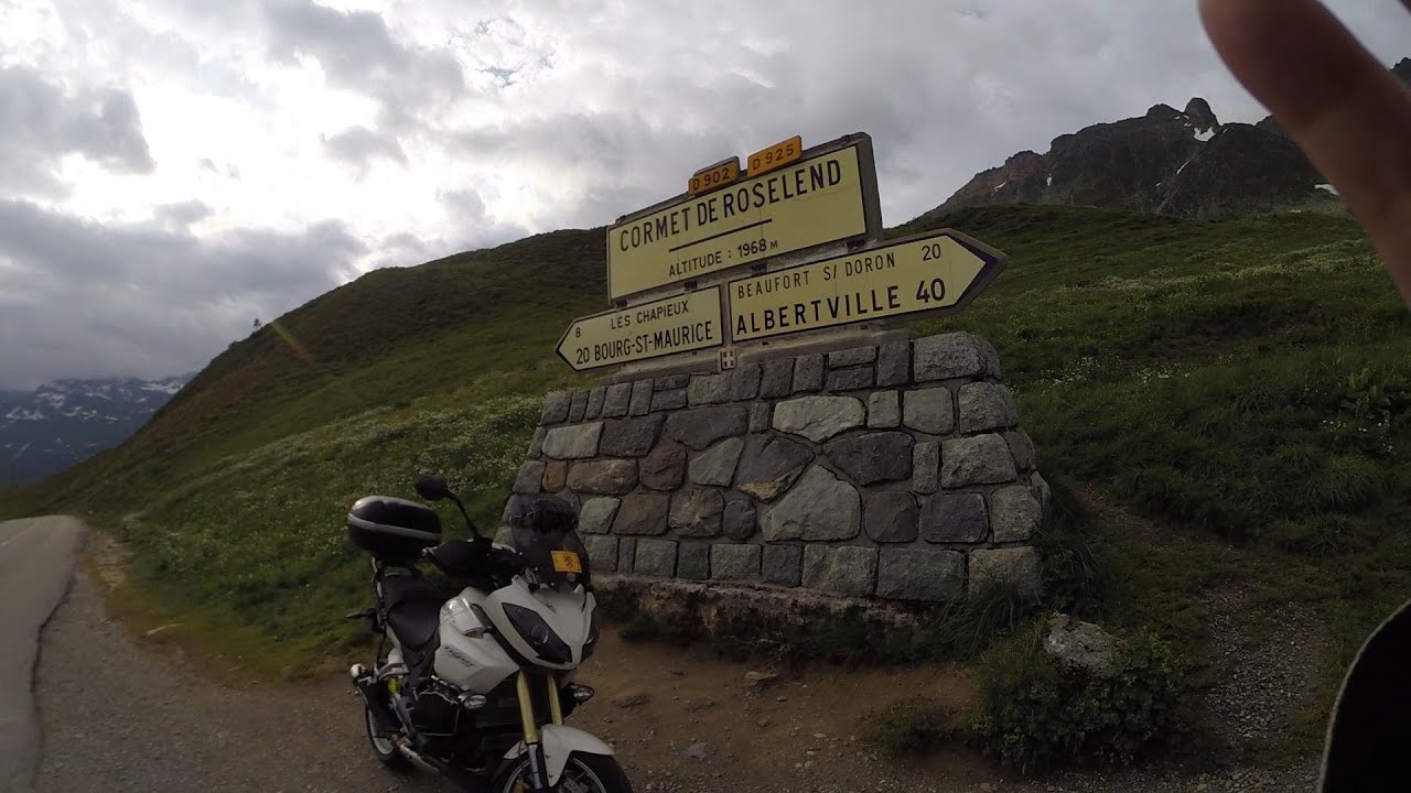 Triumph Tiger ride -Day 1 - Annacy through Bourg ST Maurice & Col d' Roseland