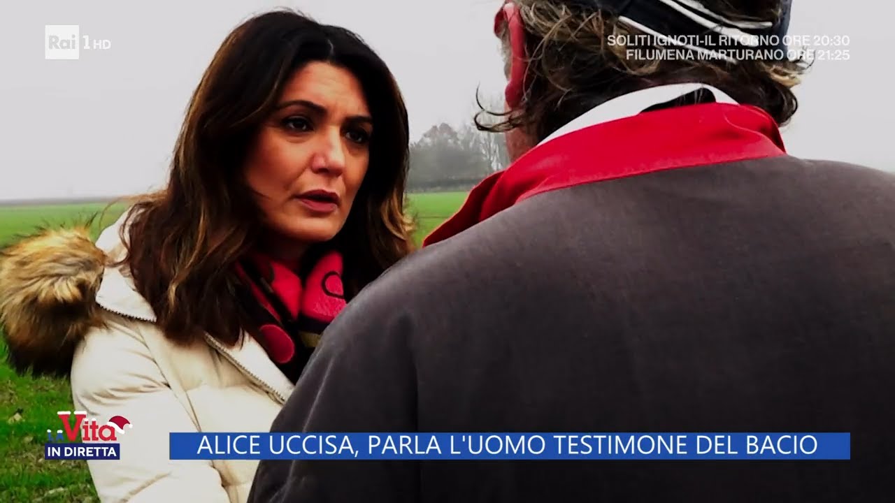 Alice Neri, parla l'uomo testimone del bacio - La vita in diretta 20/12/2022