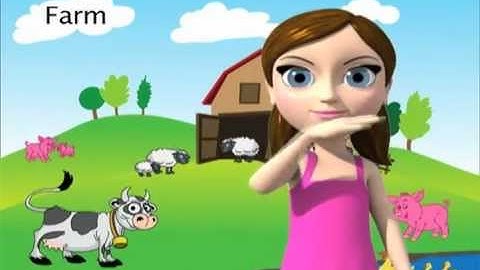 Farm - ASL sign for Farm - animated