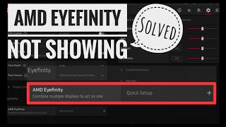 AMD Eyefinity not showing in adrenaline drivers 2021 SOLVED !