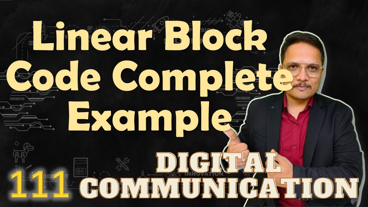 1 Linear Block Code Complete Example - YouTube