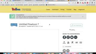 Export Powtoon Video to your Youtube Channel