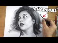 Realistic Portrait Drawing | Sitha Marino | with Charcoal