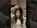 Here's how I touch up my bangs in 5 mins! #haircare #hairtutorial