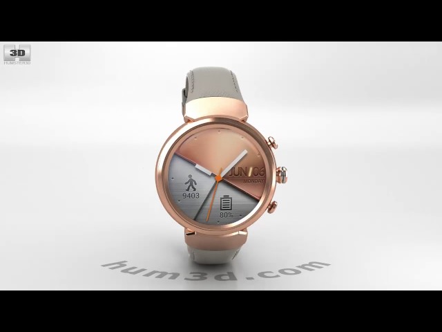 Asus Zenwatch 3 Rose Gold 3D model by Hum3D.com