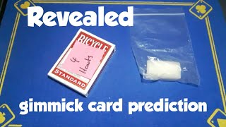 Card trick tutorial/Gimmick prediction magic trick
