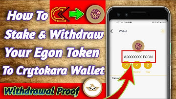 Eagle Network New Withdrawal Update  | How To Stake And Redeem Your Egon Token Cryptokara Wallet